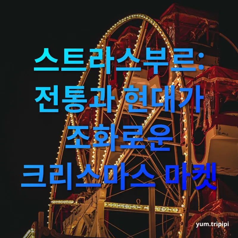 유럽 크리스마스 마켓 탐방 - 프랑스 최고 전통의 크리스마스 마켓 유럽 크리스마스 마켓 탐방 프랑스 최고 전통의 크리스마스 마켓 관련 이미지