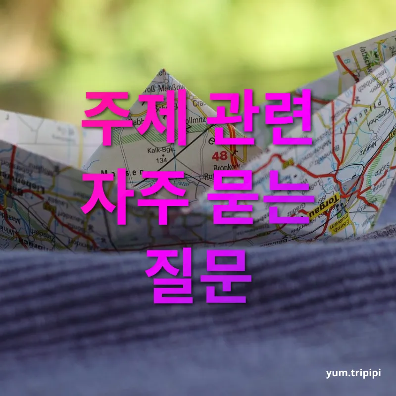 여름 해외여행 주제 관련 자주 묻는 질문 관련 이미지